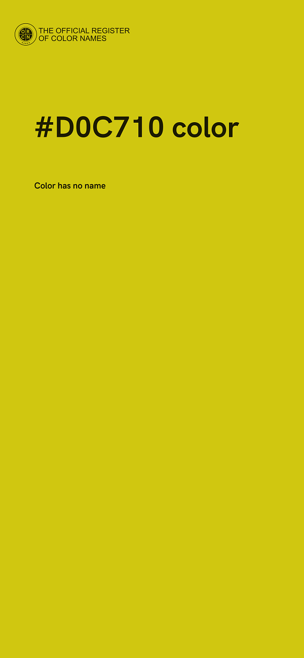 #D0C710 color image