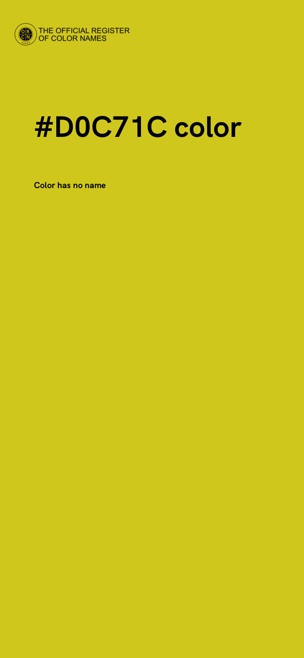 #D0C71C color image