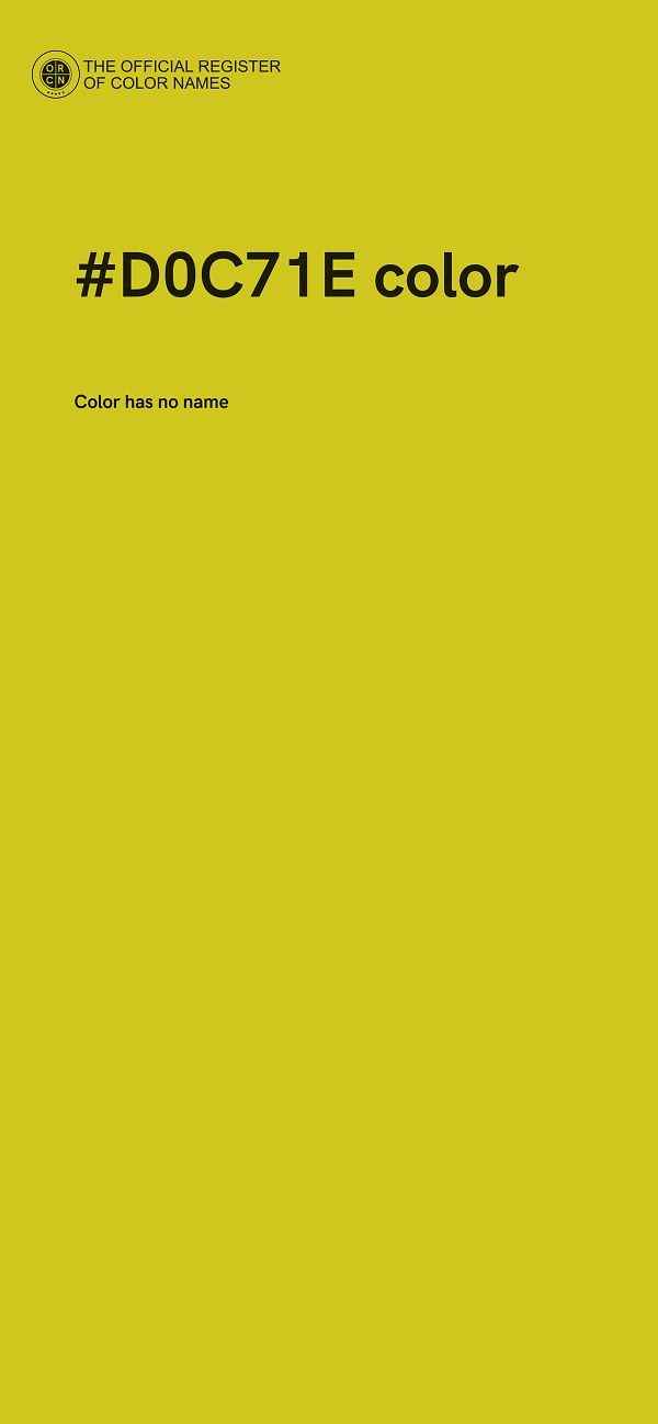 #D0C71E color image