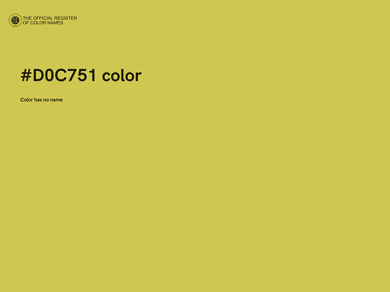 #D0C751 color image