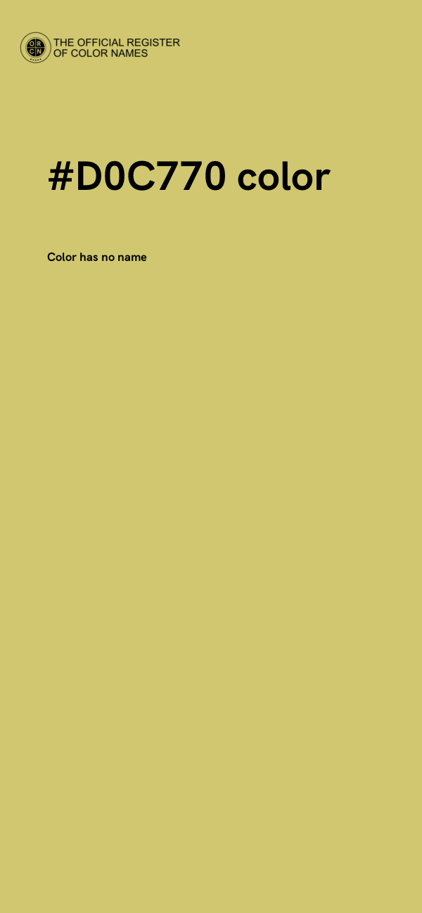 #D0C770 color image