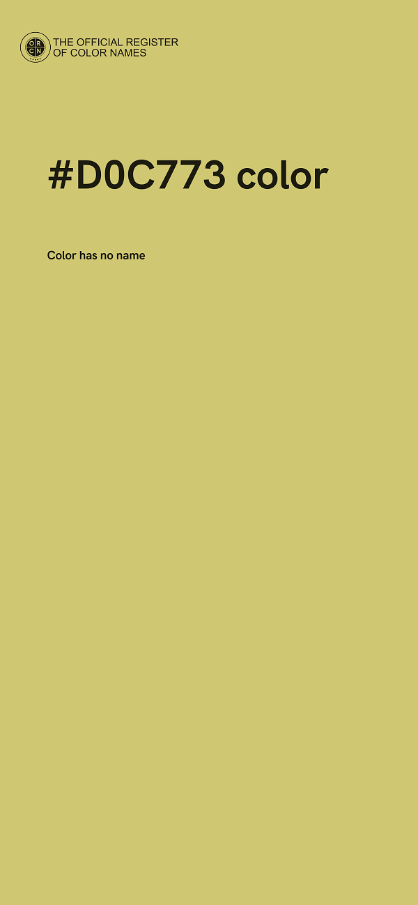 #D0C773 color image