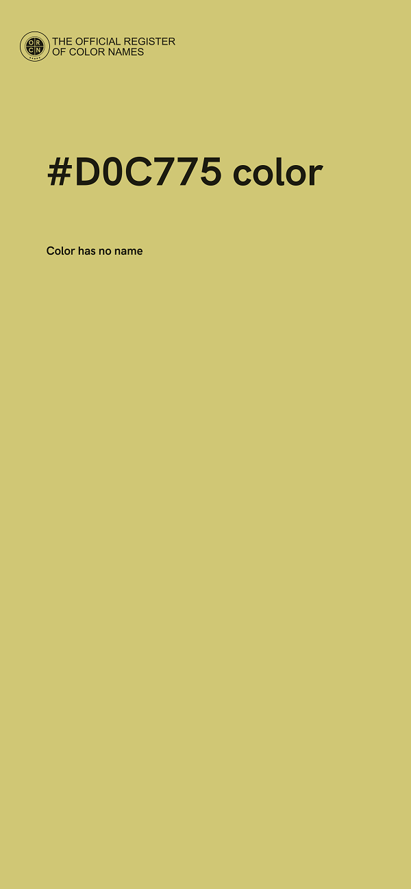 #D0C775 color image