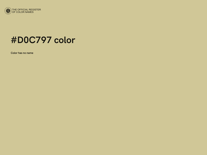 #D0C797 color image
