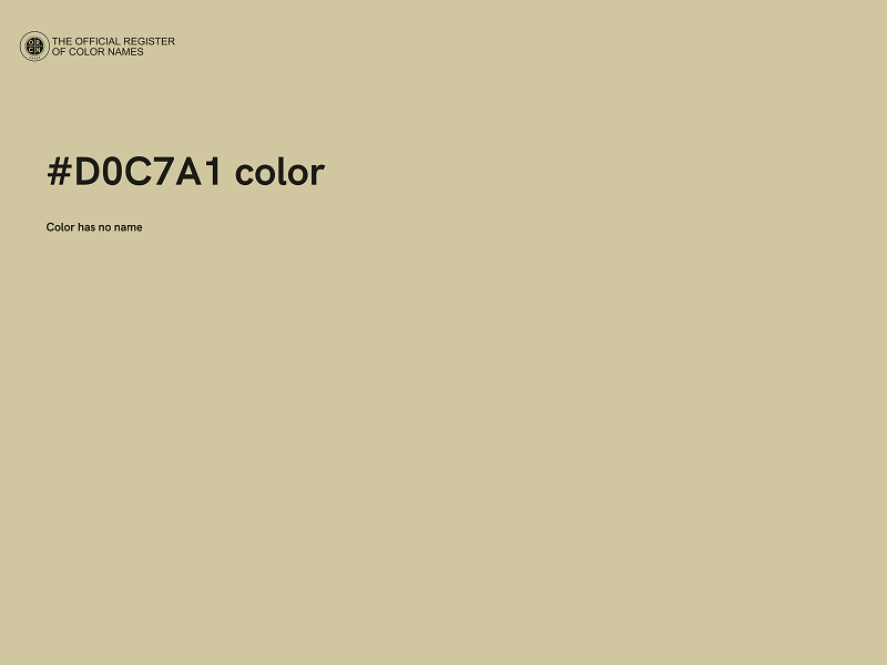 #D0C7A1 color image