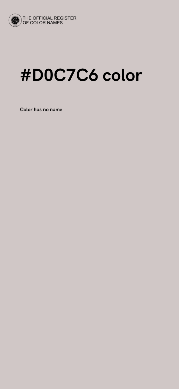 #D0C7C6 color image