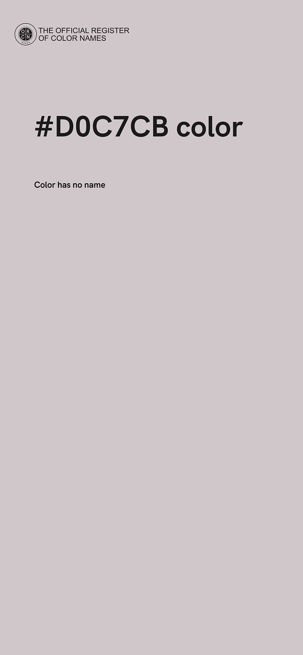 #D0C7CB color image