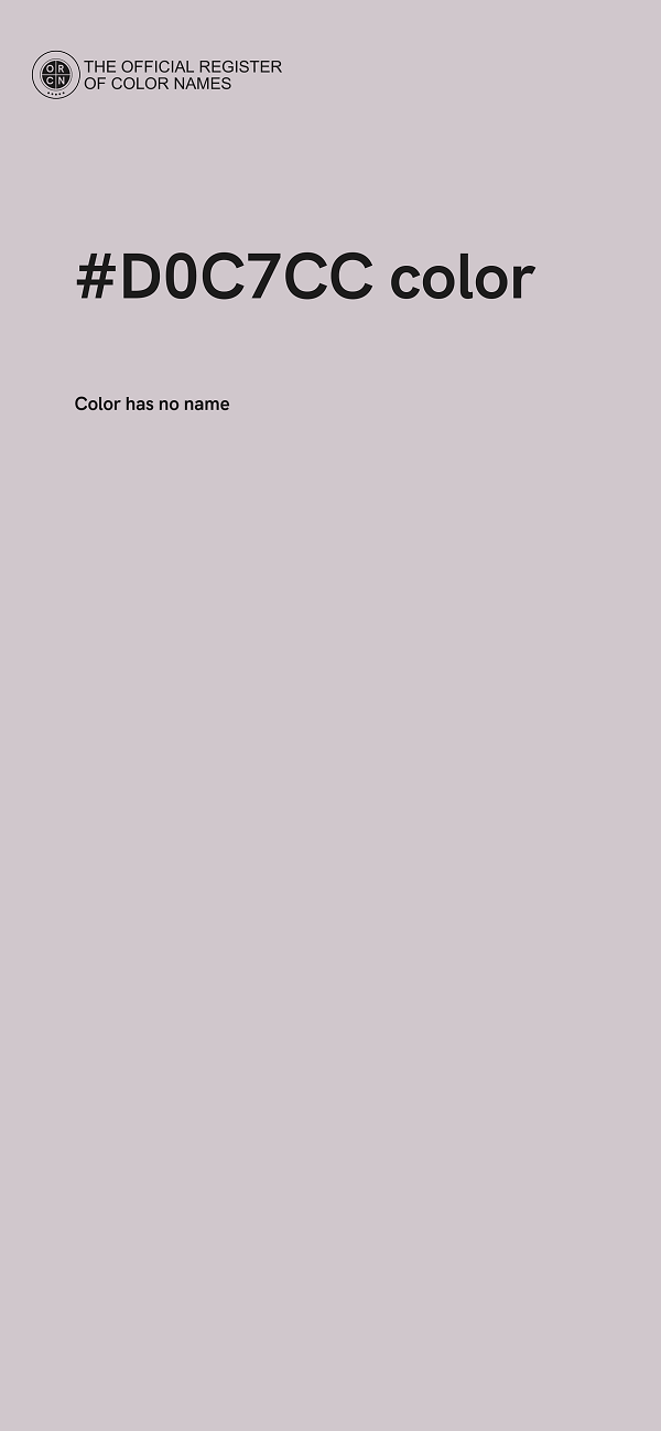 #D0C7CC color image