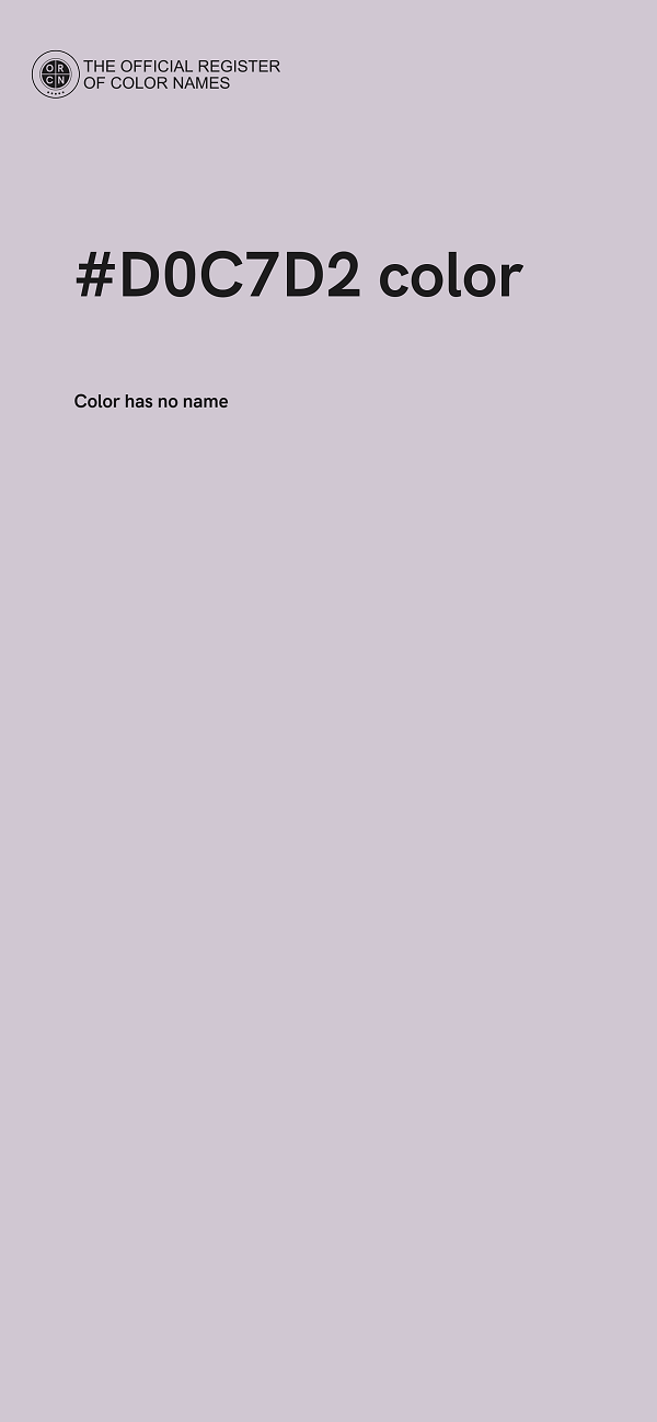 #D0C7D2 color image