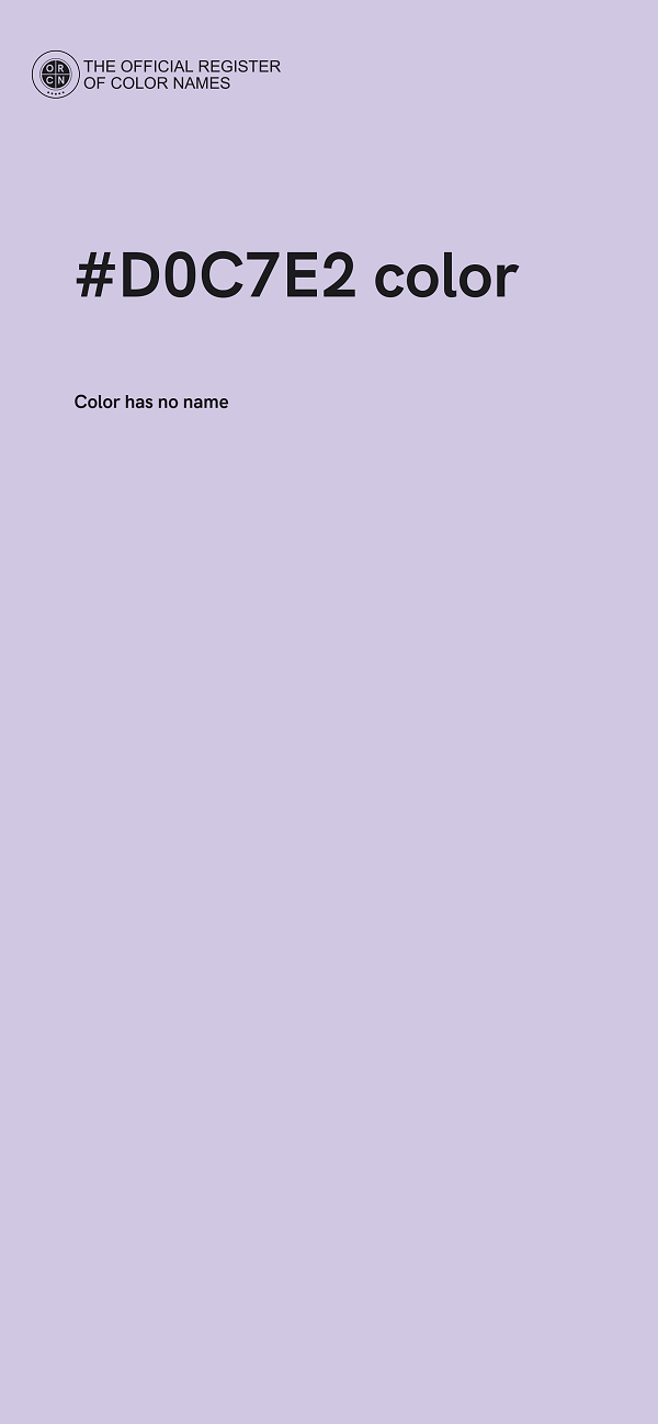 #D0C7E2 color image