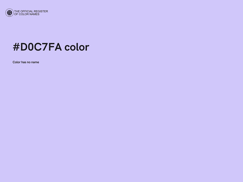 #D0C7FA color image