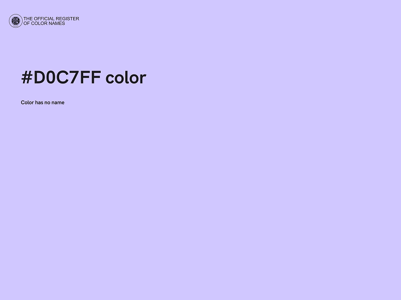 #D0C7FF color image