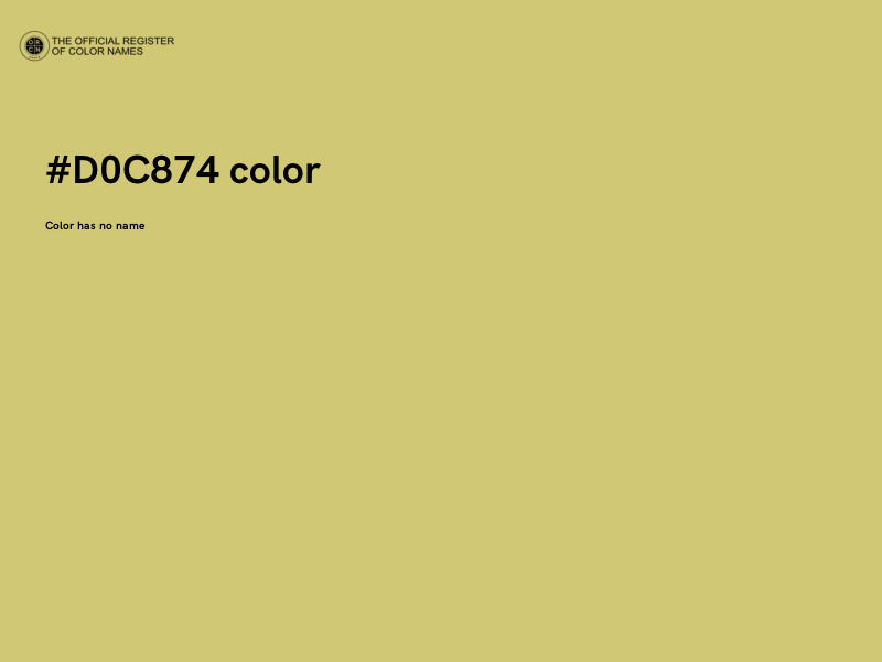 #D0C874 color image