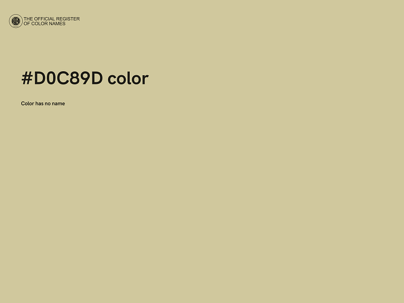 #D0C89D color image