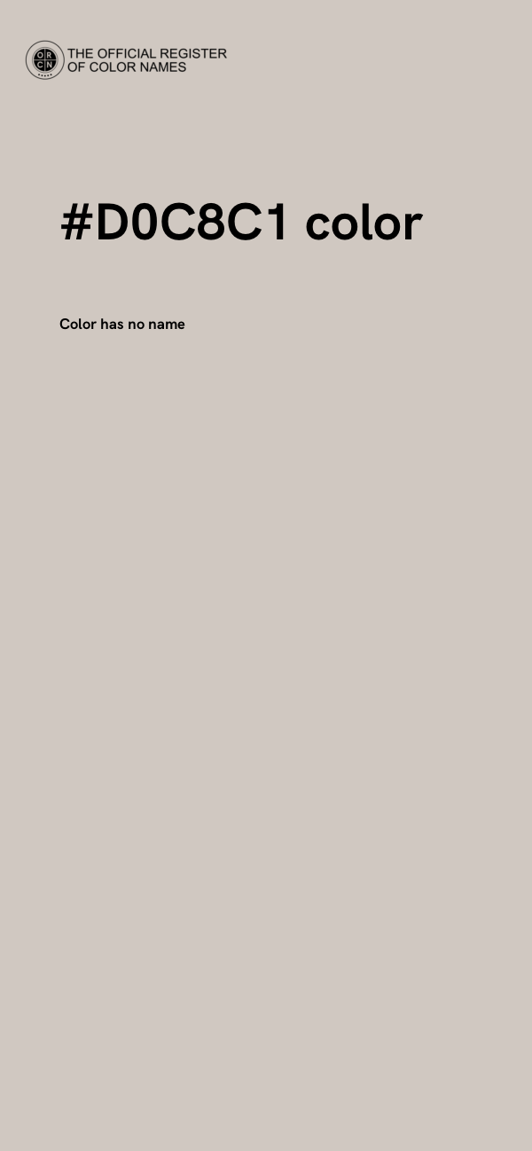 #D0C8C1 color image