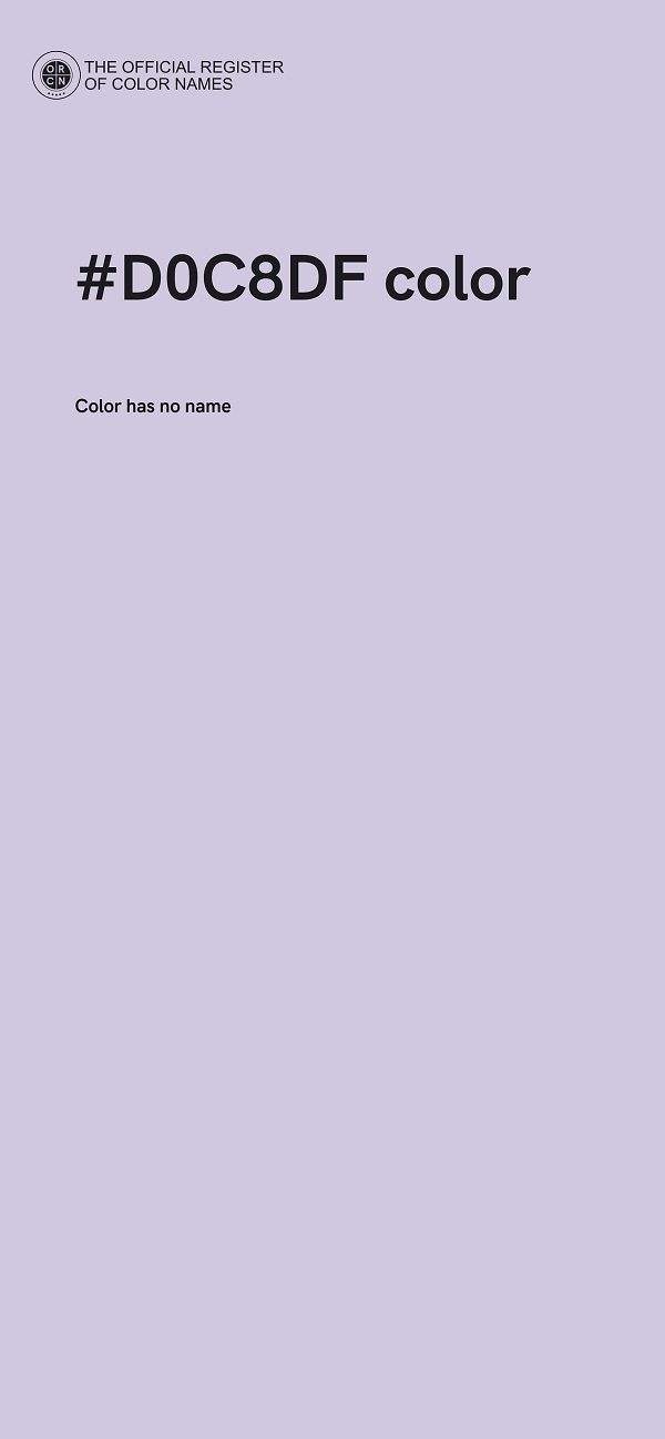 #D0C8DF color image