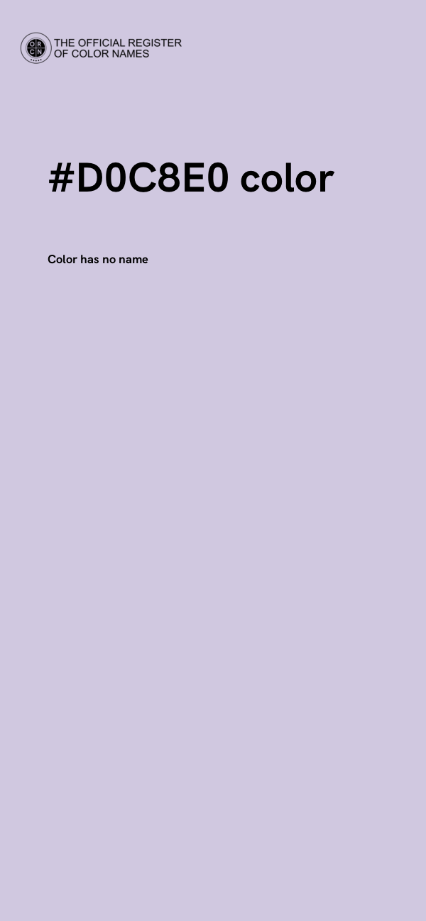 #D0C8E0 color image