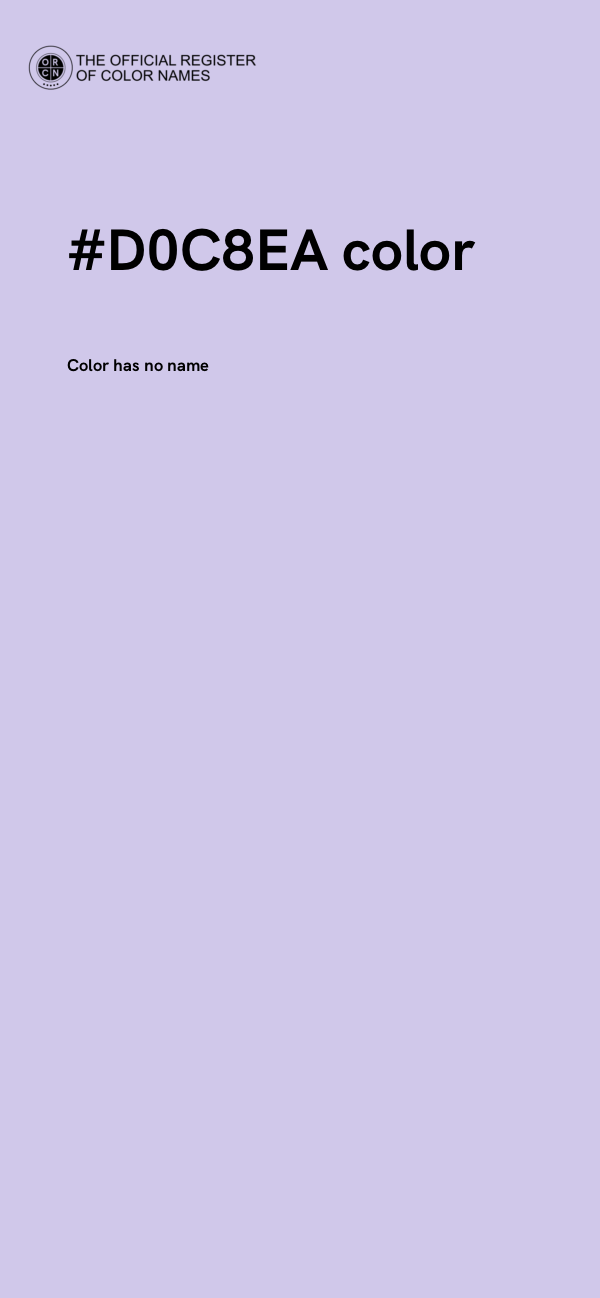 #D0C8EA color image