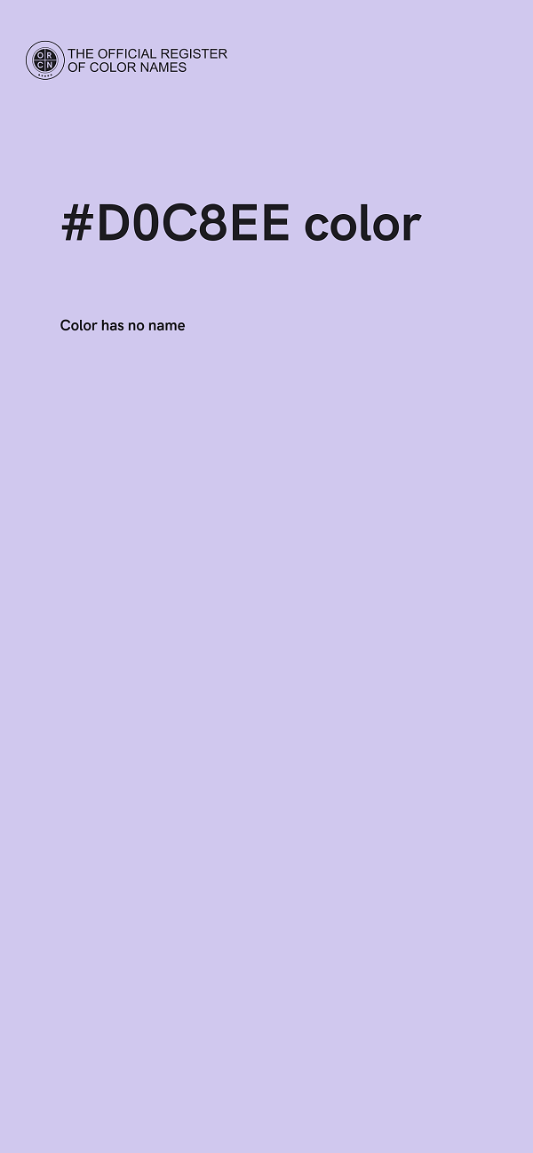 #D0C8EE color image