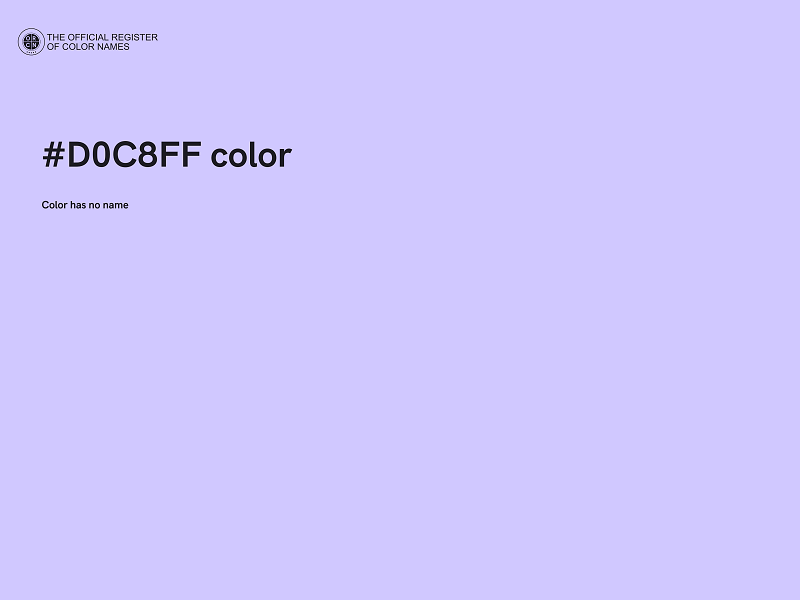 #D0C8FF color image