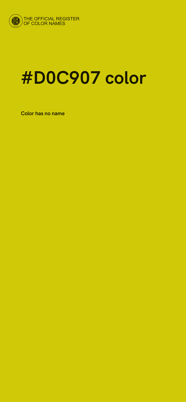 #D0C907 color image
