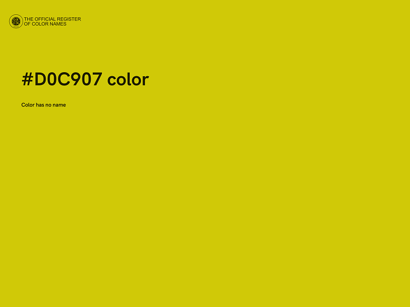 #D0C907 color image