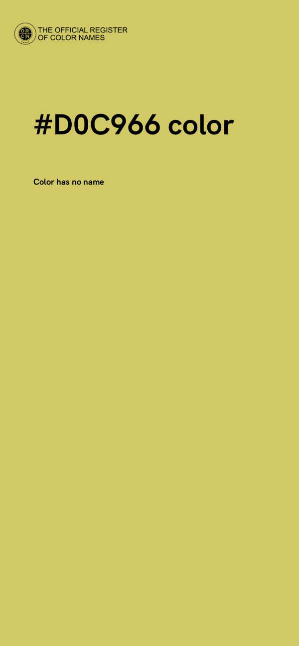 #D0C966 color image