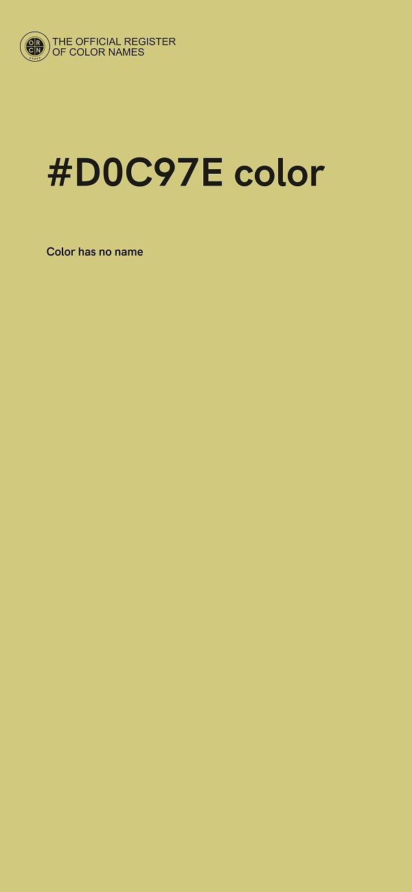 #D0C97E color image