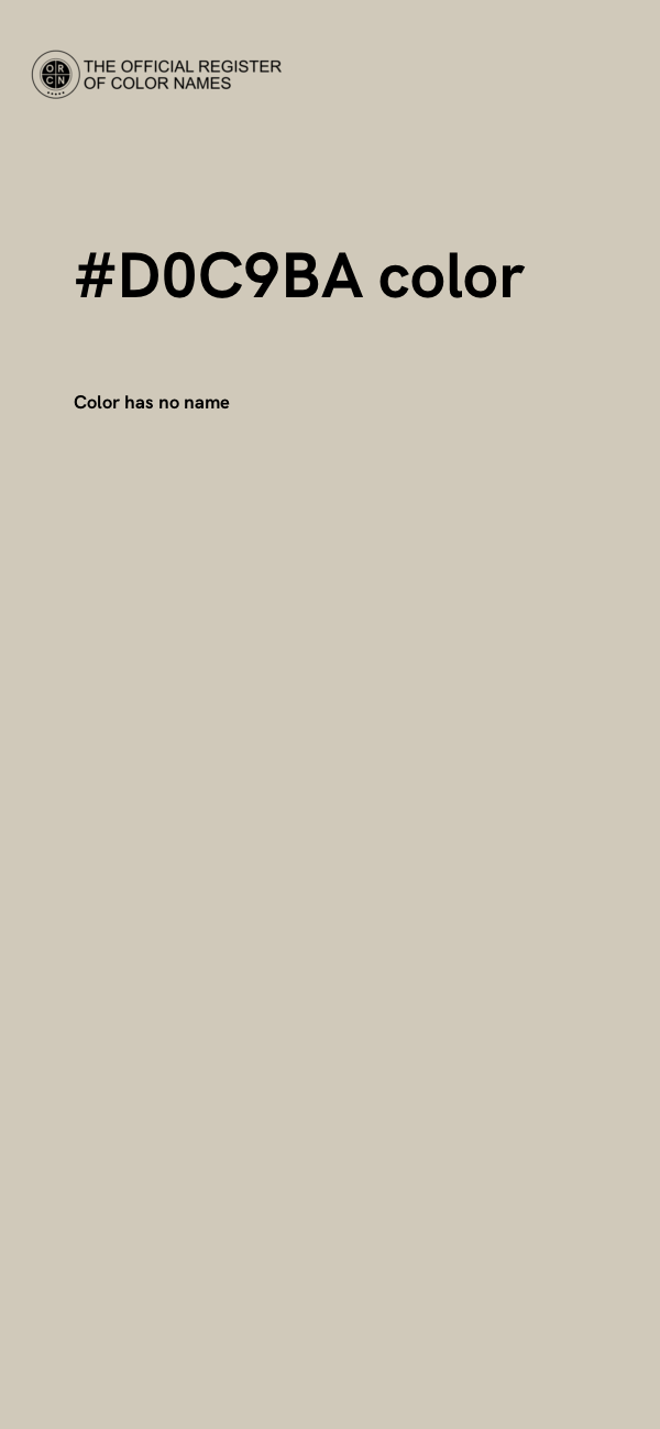 #D0C9BA color image