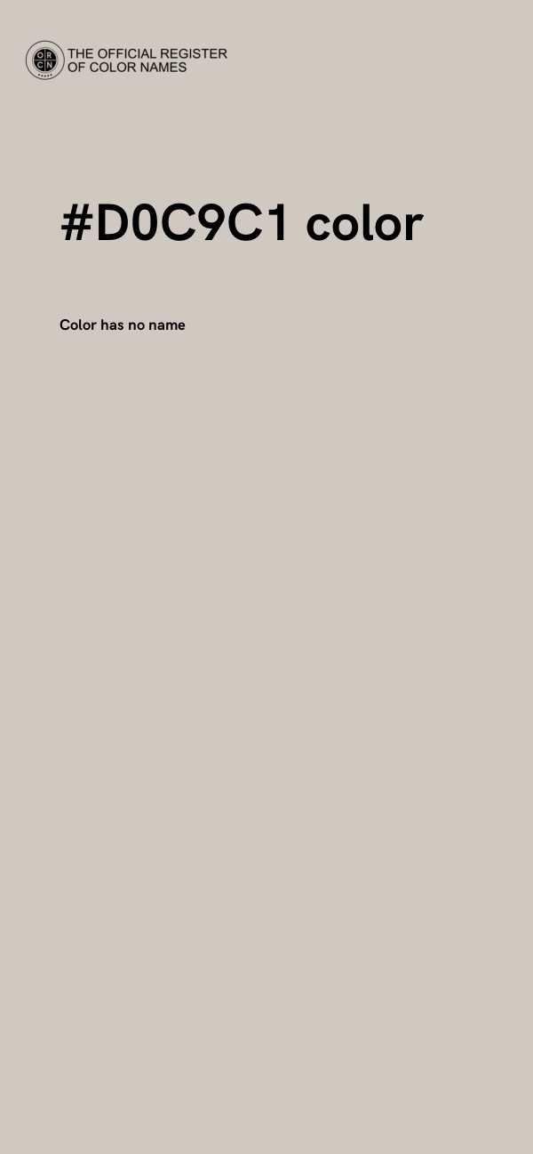 #D0C9C1 color image