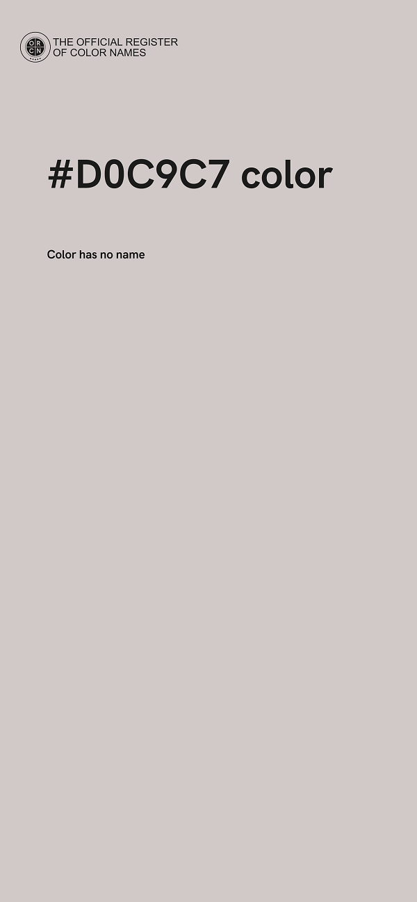 #D0C9C7 color image