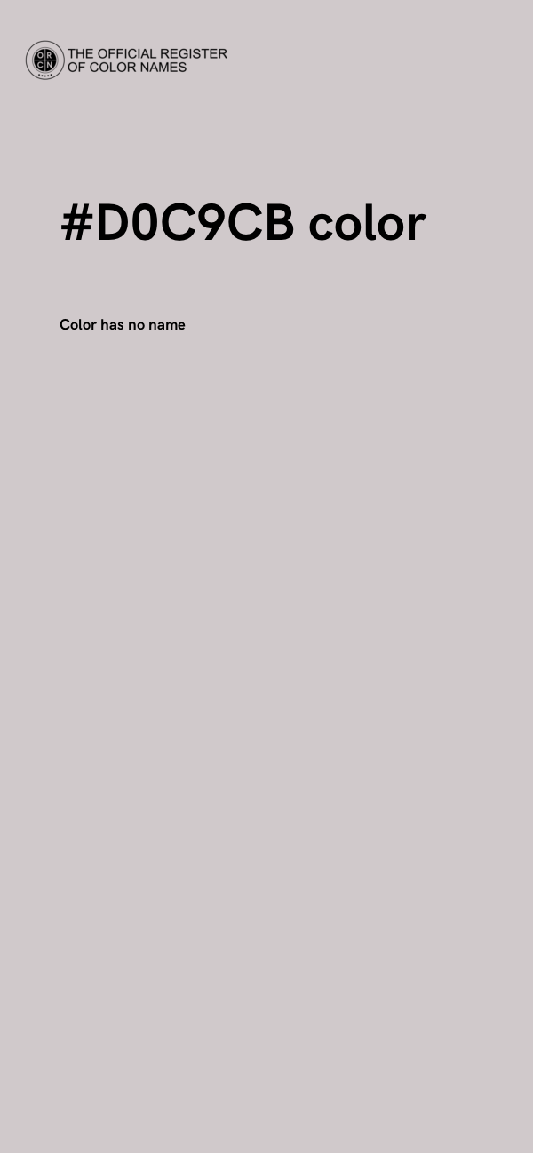 #D0C9CB color image