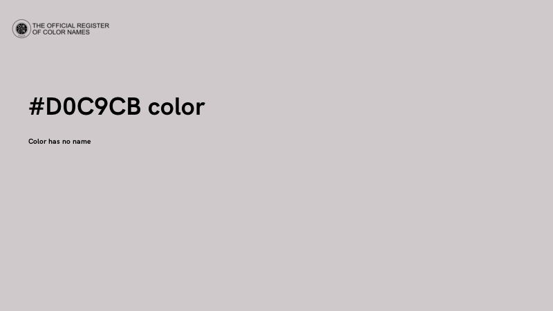 #D0C9CB color image