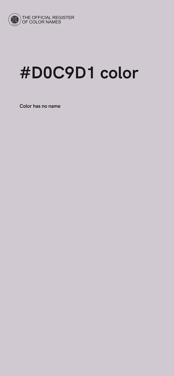 #D0C9D1 color image