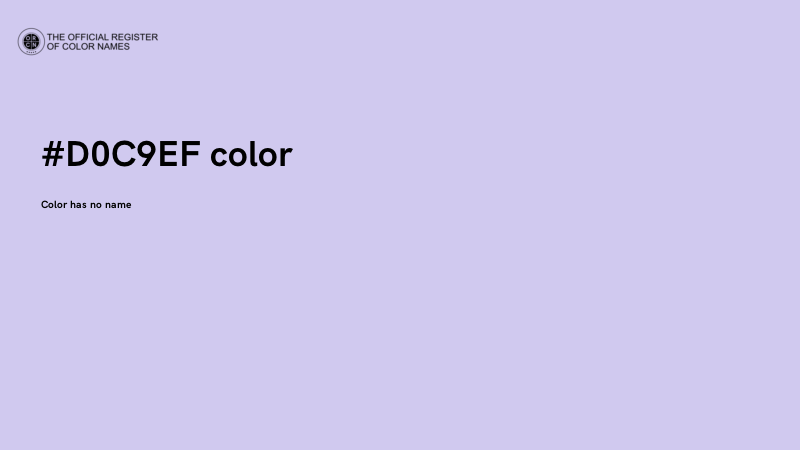 #D0C9EF color image