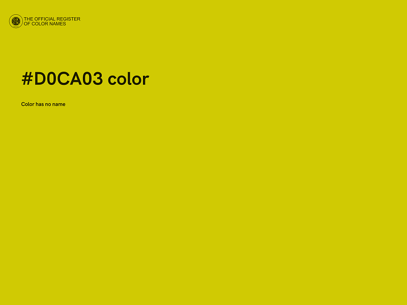 #D0CA03 color image