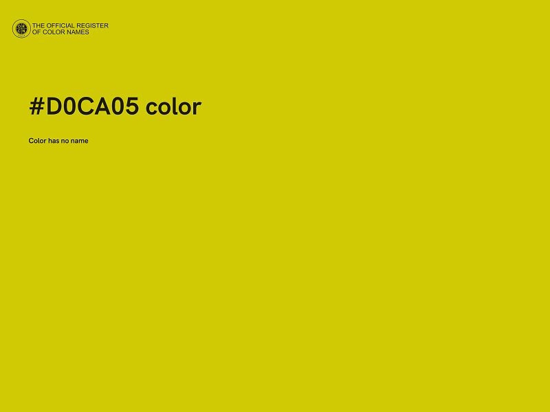 #D0CA05 color image