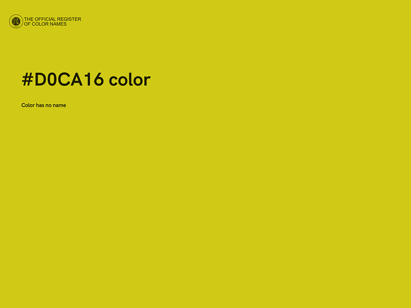 #D0CA16 color image