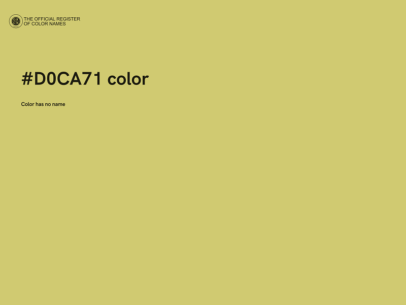 #D0CA71 color image