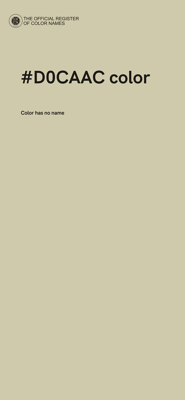 #D0CAAC color image