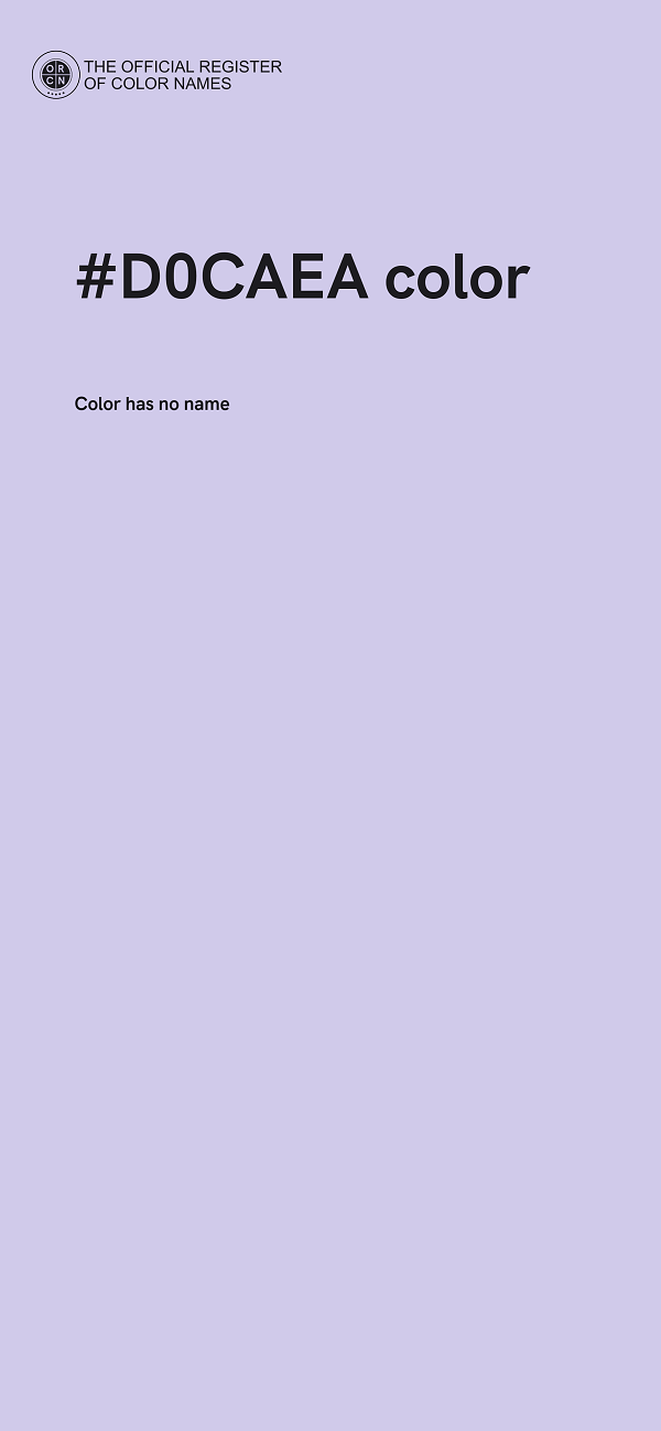 #D0CAEA color image