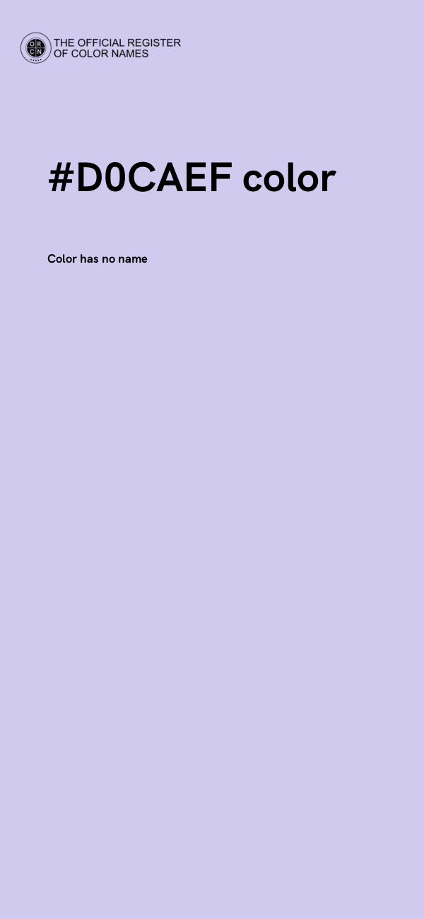 #D0CAEF color image