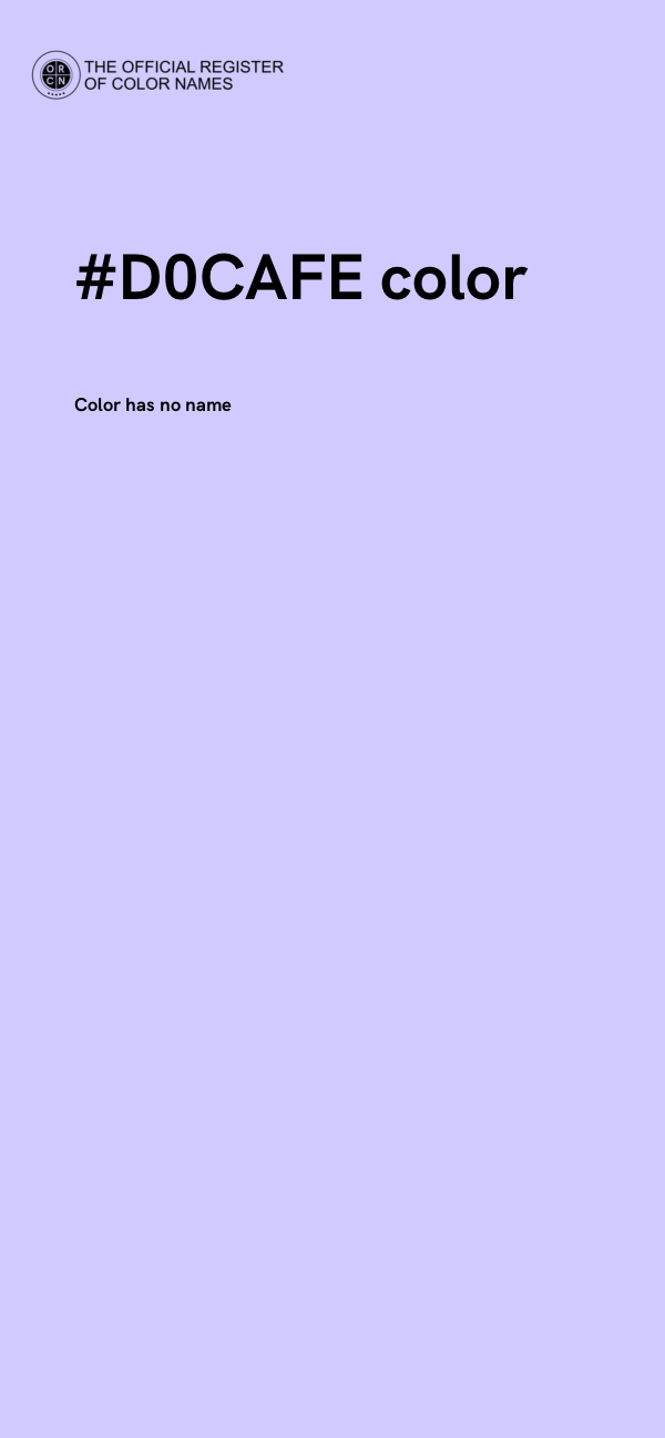 #D0CAFE color image
