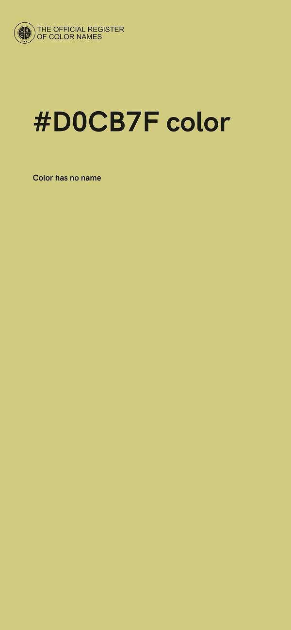 #D0CB7F color image