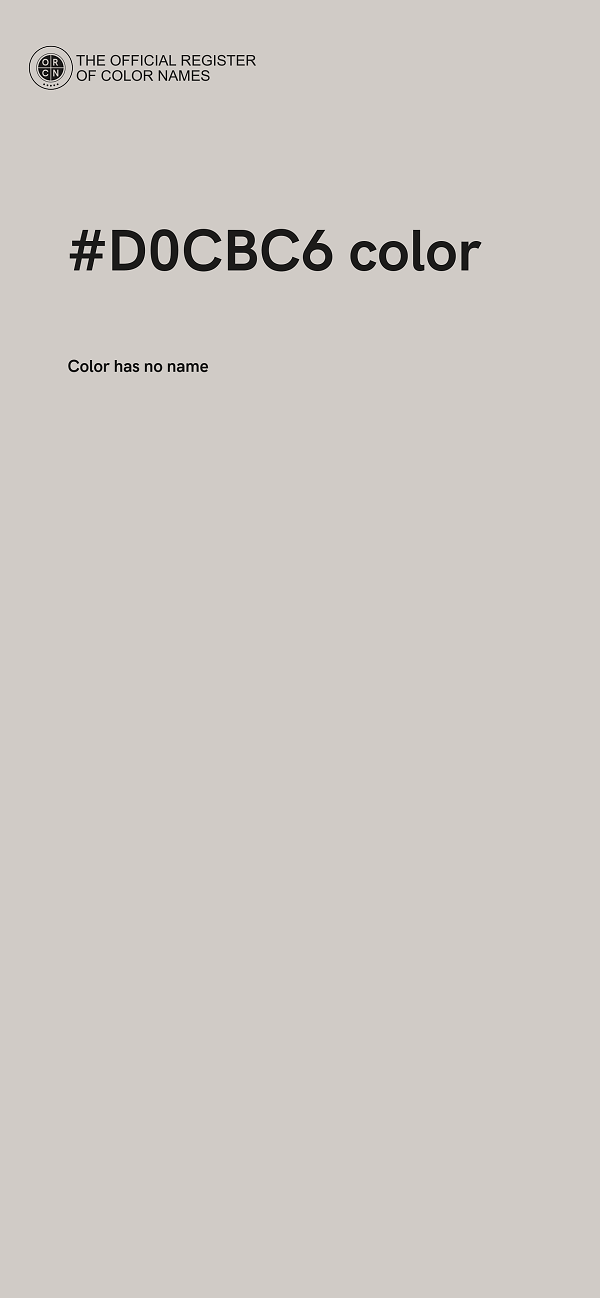 #D0CBC6 color image