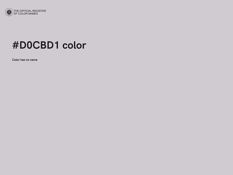 #D0CBD1 color image