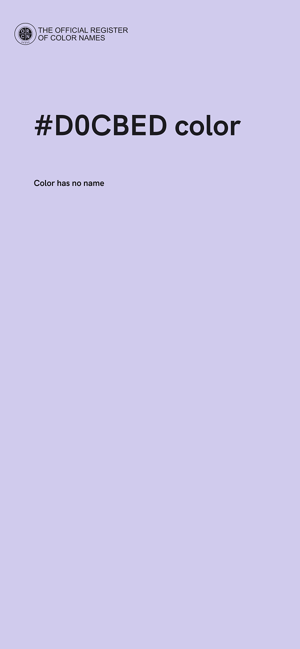 #D0CBED color image