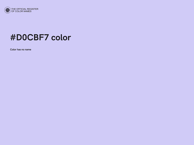 #D0CBF7 color image