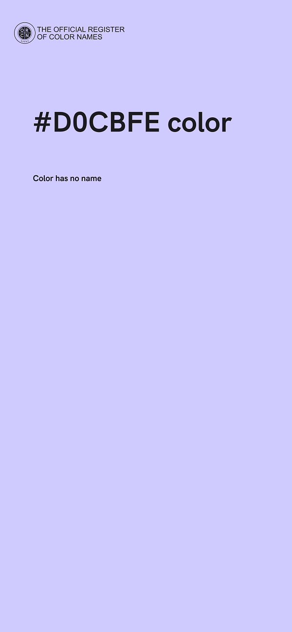 #D0CBFE color image