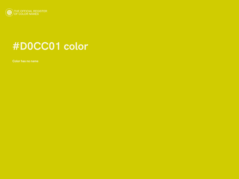 #D0CC01 color image